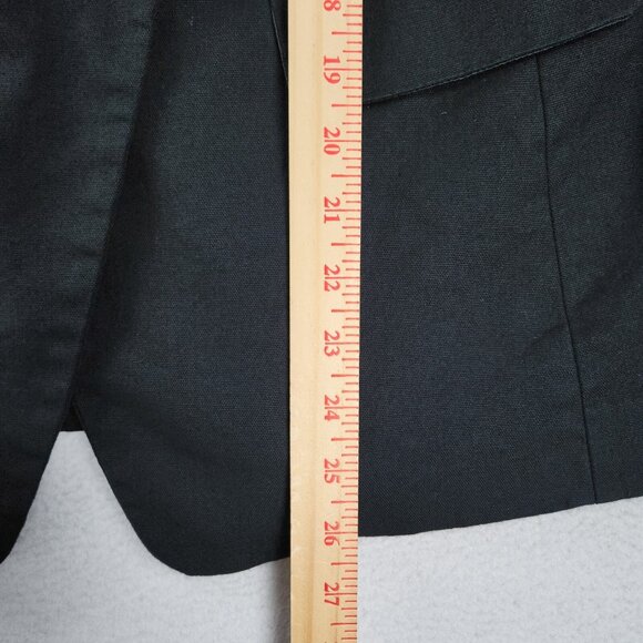 Double-Breasted Black Blazer with Gold Buttons - Picture 7 of 13